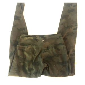 Lululemon green camo leggings